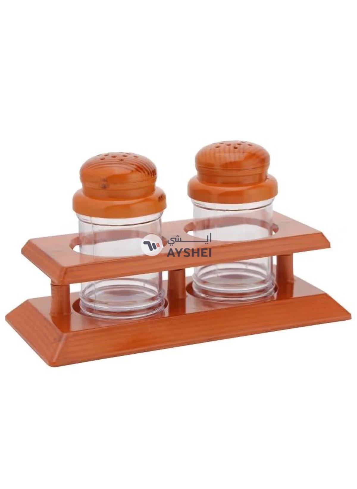DELCASA Salt And Pepper Shaker Set With 68ml Capacity DC2154 Hassle Free And Hygienic BPA-Free Polymer Break-Resistant 12.5x7x10 Cm-0-portrait