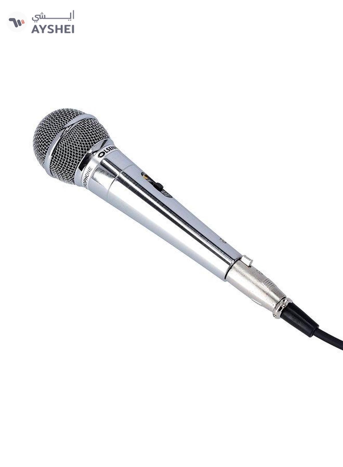 Olsenmark Dynamic and Professional Wired Microphone with Metal Body, Echo, Sharp Sensitivity -0-0