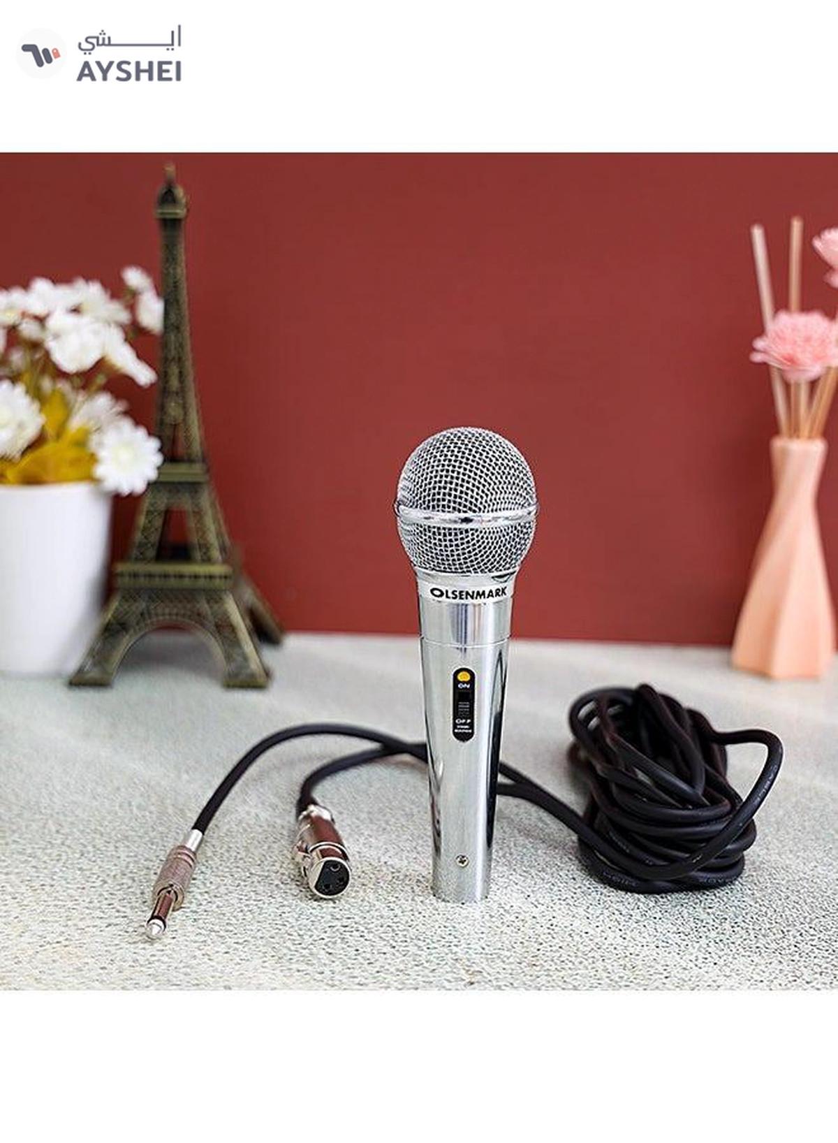 Olsenmark Dynamic and Professional Wired Microphone with Metal Body, Echo, Sharp Sensitivity -1-portrait