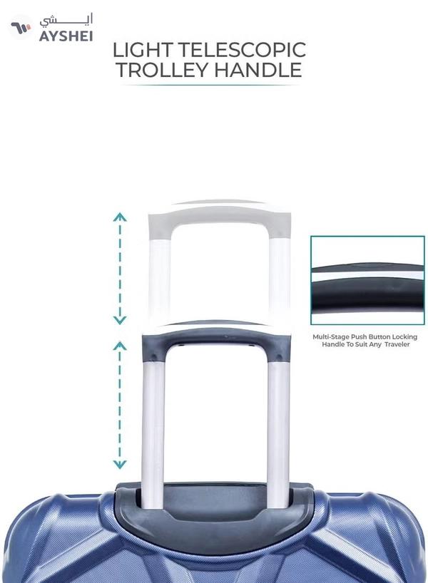 PARAJOHN Matrix Cabin Size 20-Inch ABS Lightweight Hardshell Luggage Trolley | carrying10kg 4-Wheel Spinner Suitcase navy