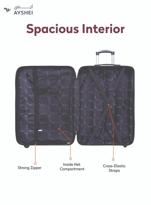 PARAJOHN Matrix Cabin Size 20-Inch ABS Lightweight Hardshell Luggage Trolley | carrying10kg 4-Wheel Spinner Suitcase navy