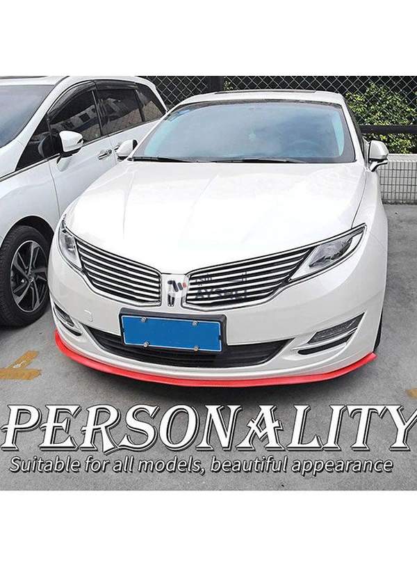 Generic Universal Car Carbon Fiber Front Bumper Lip Splitter Chin Spoiler Trim Protector