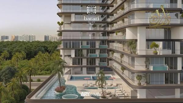 Furnished Studio | Barari Palace Majan | Park & Pool Views