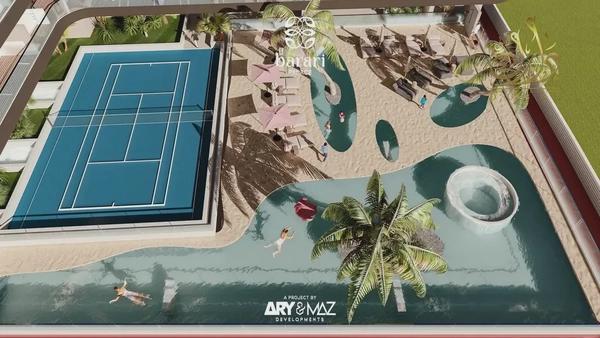 Furnished Studio | Barari Palace Majan | Park & Pool Views