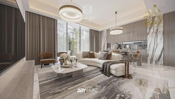 Furnished Studio | Barari Palace Majan | Park & Pool Views