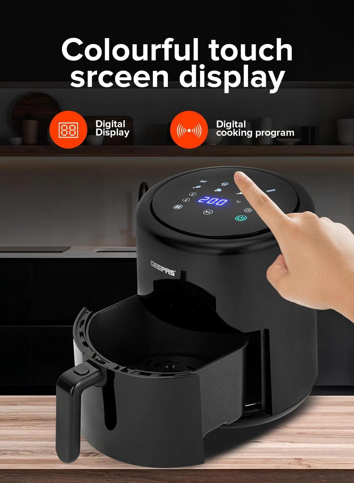 GEEPAS 4.0 L Digital Air Fryer, with Vortex Air Frying Technology-2-2