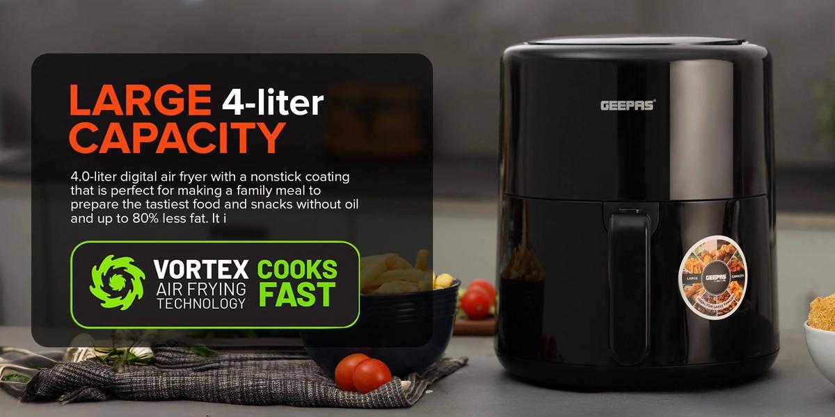 GEEPAS 4.0 L Digital Air Fryer, with Vortex Air Frying Technology-1-1