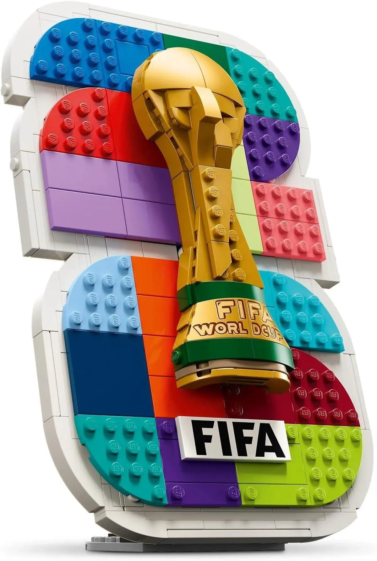 LEGO Editions FIFA World Cup 2026 Official Emblem Toy - 3D Display Model Kit w/Trophy-5-5