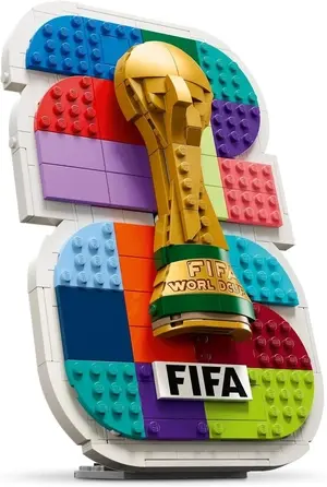 LEGO Editions FIFA World Cup 2026 Official Emblem Toy - 3D Display Model Kit w/Trophy