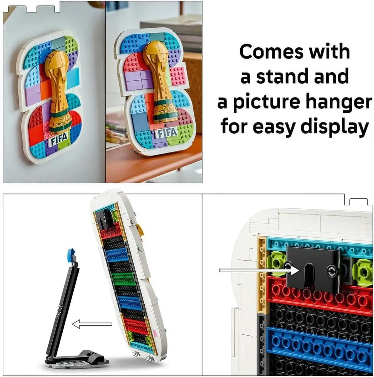 LEGO Editions FIFA World Cup 2026 Official Emblem Toy - 3D Display Model Kit w/Trophy-7-7
