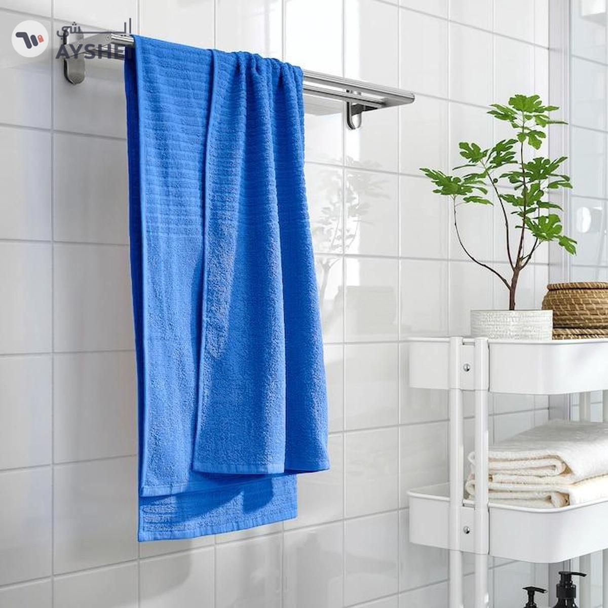 VÅGSJÖN Bath sheet bright blue towel 100x150 cm-2-2