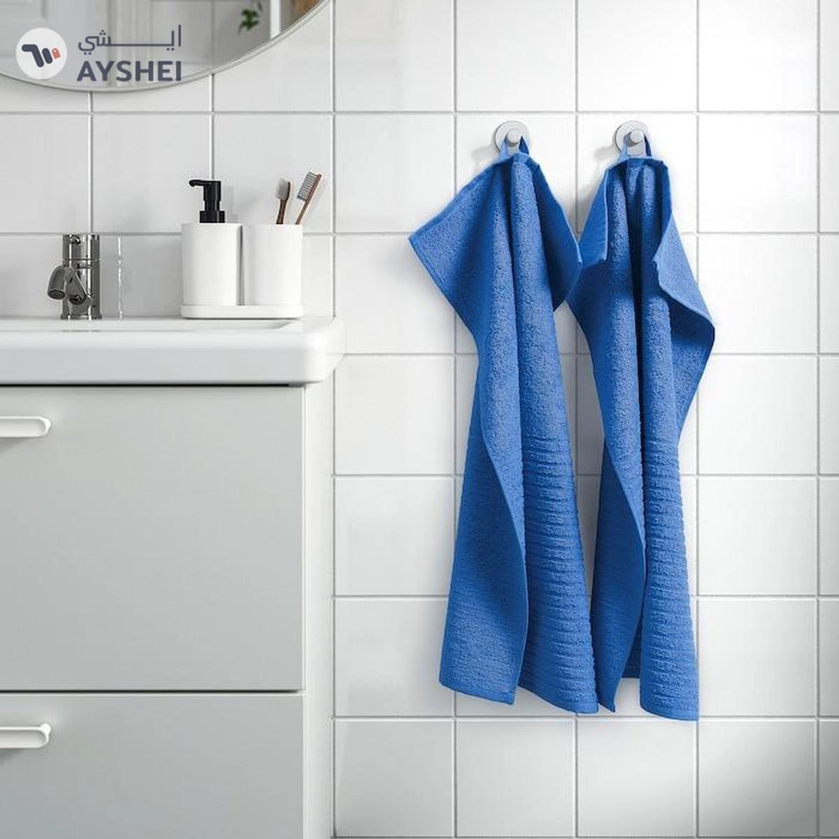 VÅGSJÖN Bath sheet bright blue towel 100x150 cm-4-4