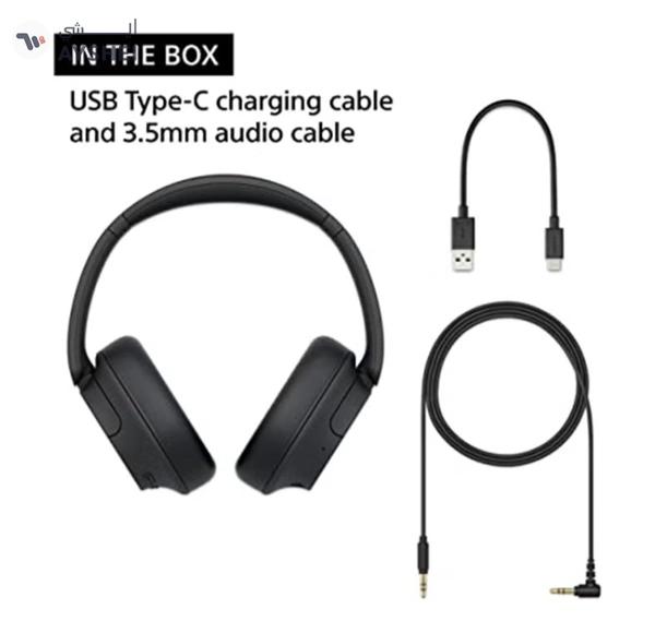 Sony WH-CH720 Noise Cancelling Wireless Headphones Bluetooth Over The Ear With Mic For Phone Call Black Black