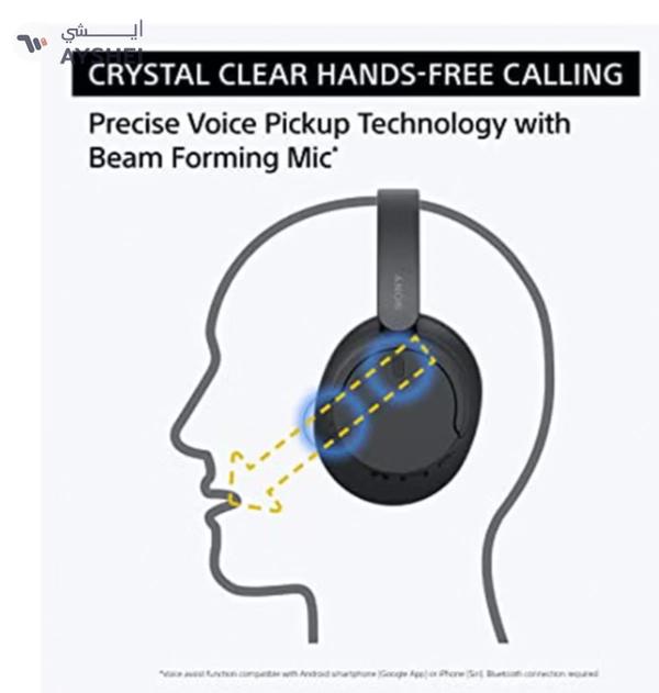 Sony WH-CH720 Noise Cancelling Wireless Headphones Bluetooth Over The Ear With Mic For Phone Call Black Black