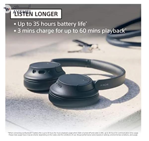 Sony WH-CH720 Noise Cancelling Wireless Headphones Bluetooth Over The Ear With Mic For Phone Call Black Black