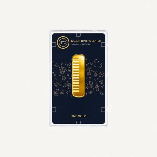 BTC 5 Gram Pure Gold Baby Comb - Exclusive Gifting and Collectable 24 carat