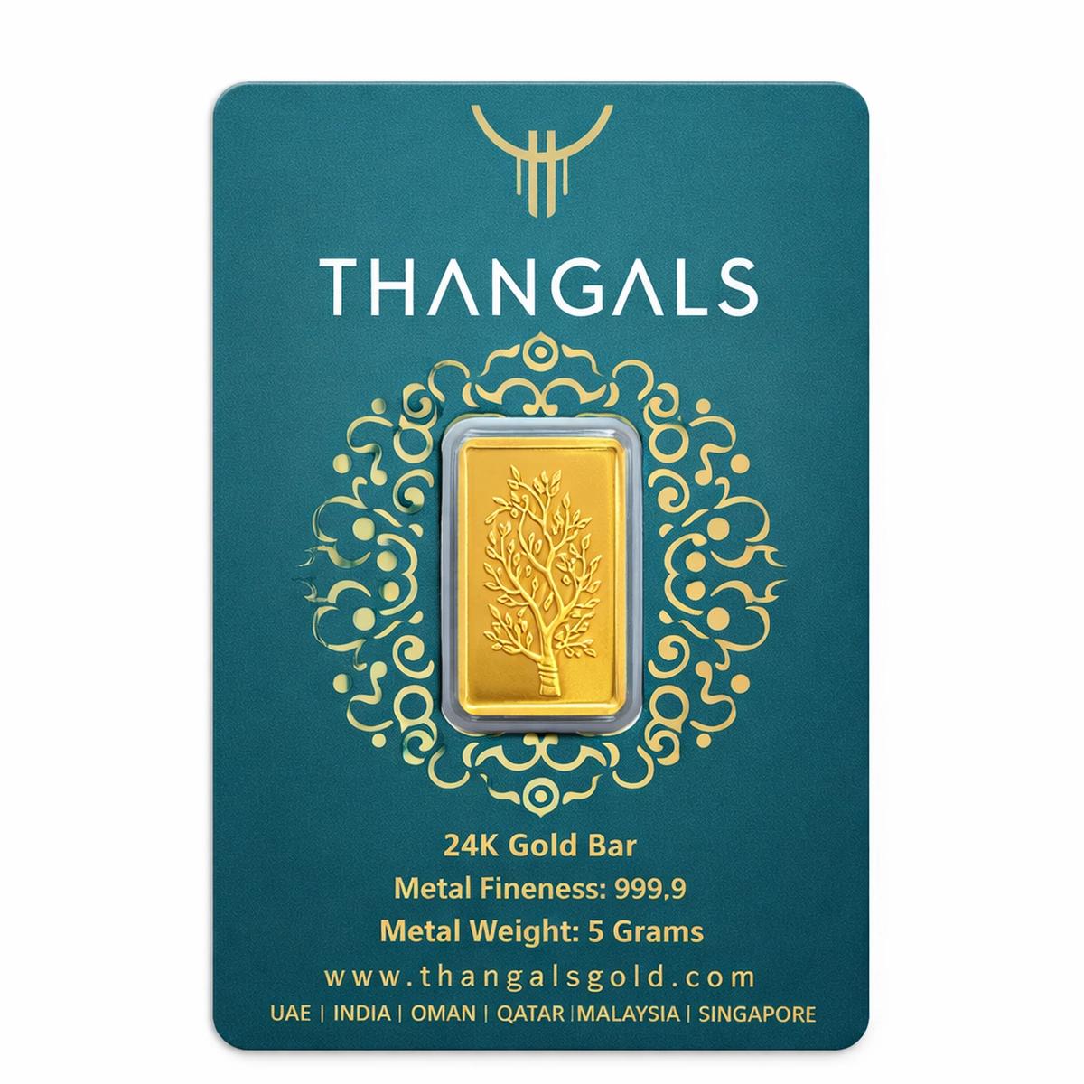 Thangals 5g Gold Bar 999.9 - 100% Authentic-1-1