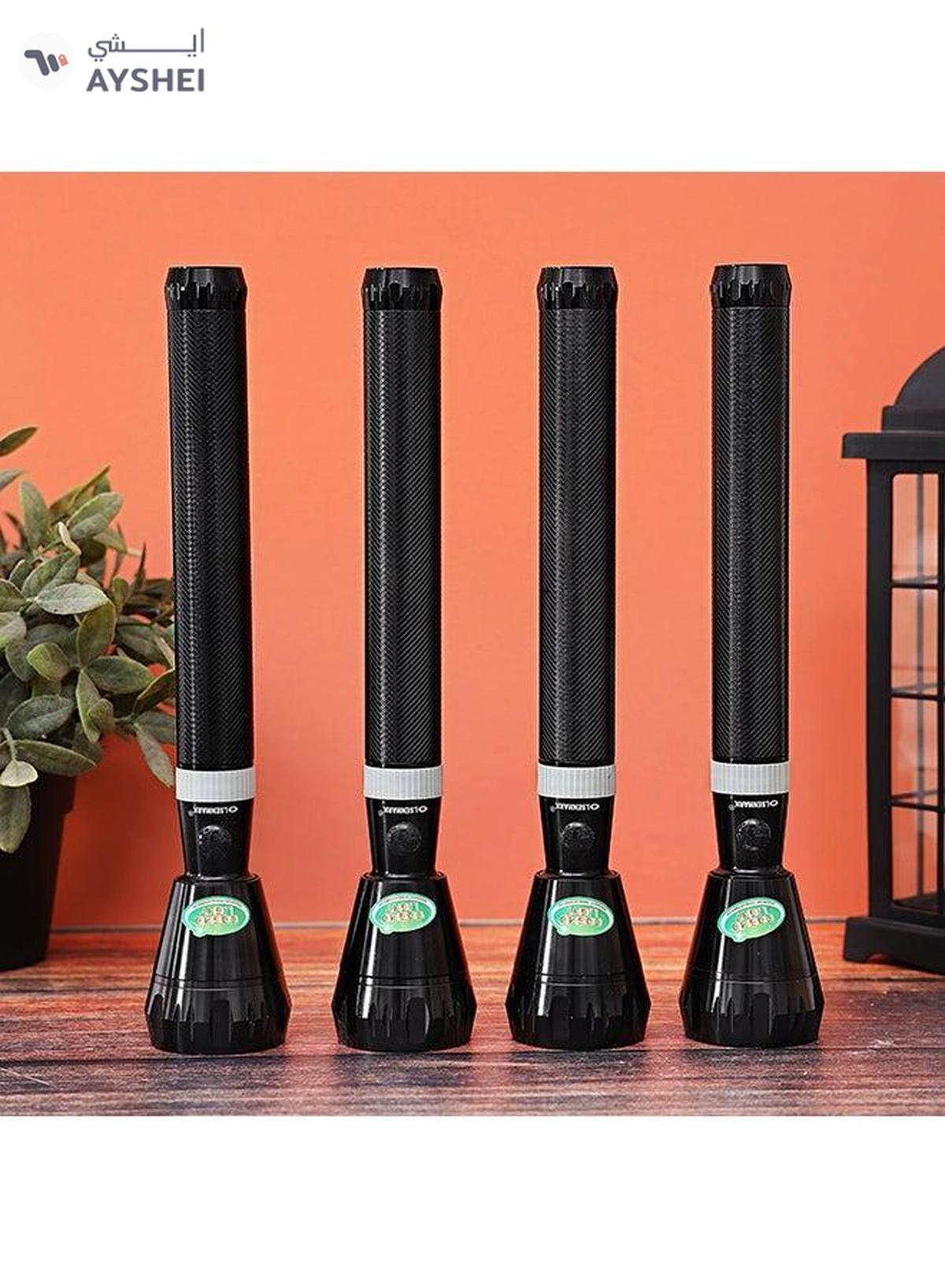 Olsenmark 4-In-1 Rechargeable LED FlashLight Black-1-1