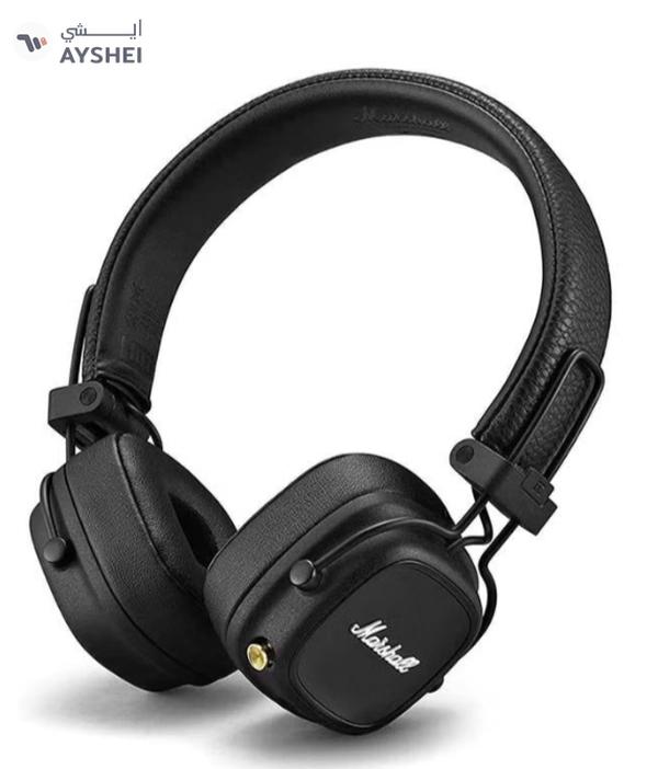 Marshall Major IV Foldable Bluetooth Wired/Wireless 80+ Hours of Playtime Headphones Black