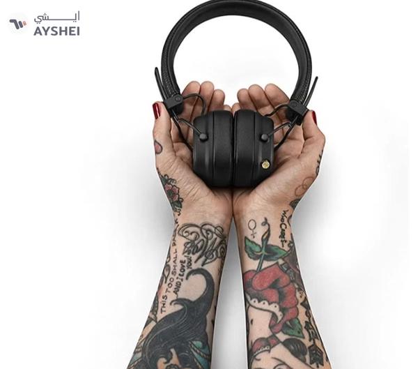 Marshall Major IV Foldable Bluetooth Wired/Wireless 80+ Hours of Playtime Headphones Black