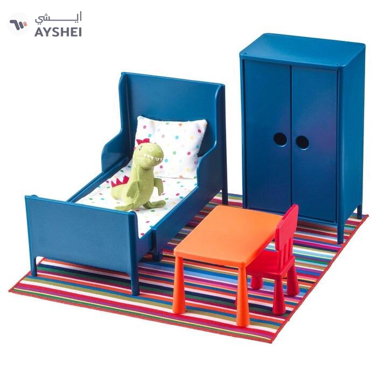 IKEA HUSET Doll's Furniture, Bedroom – Stylish & Durable Miniature Bedroom Set for Imaginative Play-0-0