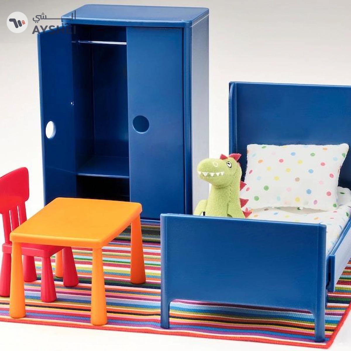 IKEA HUSET Doll's Furniture, Bedroom – Stylish & Durable Miniature Bedroom Set for Imaginative Play-1-portrait