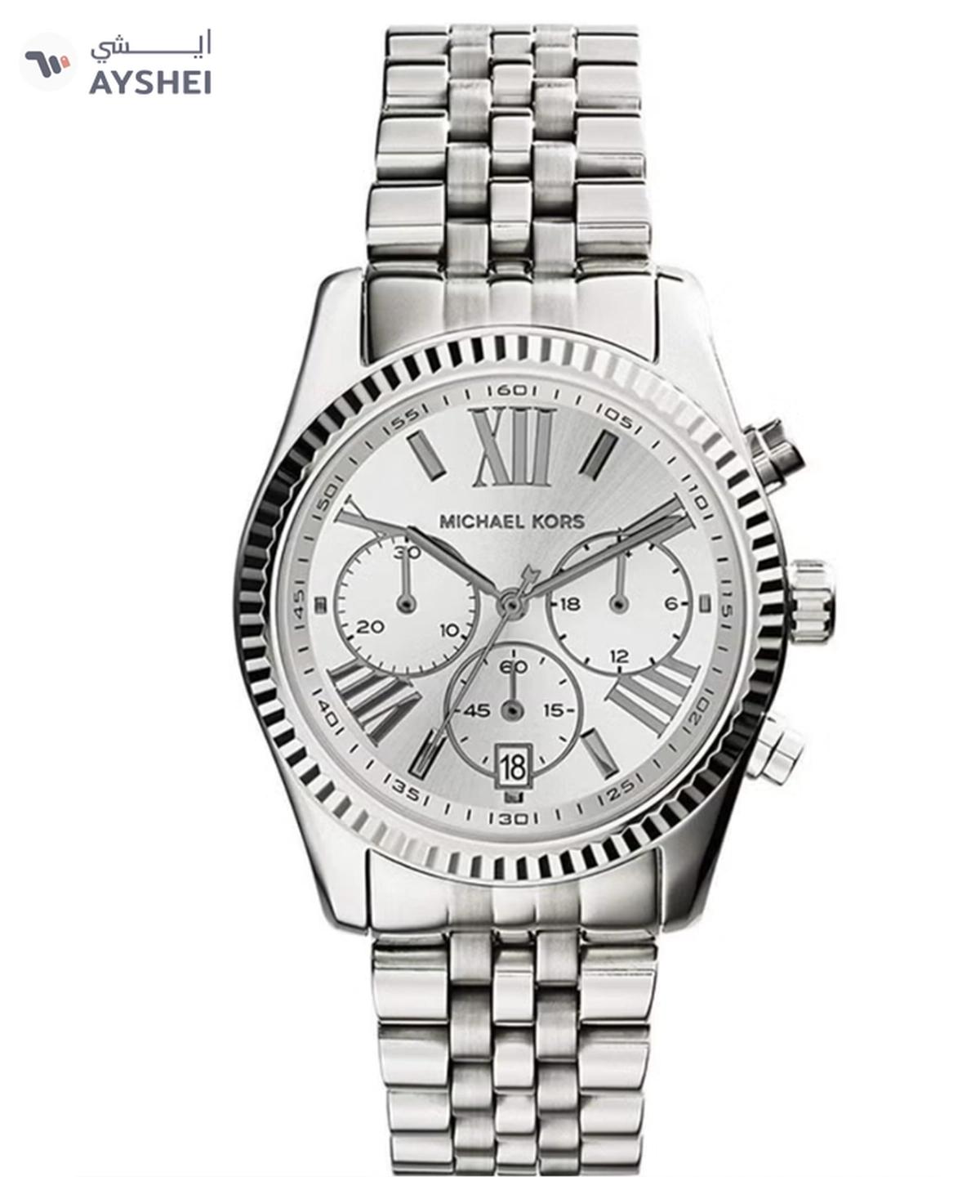 Michael Kors Women's Stainless Steel Chronograph Watch MK5555-0-portrait
