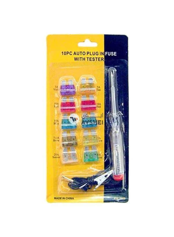 Generic 10-Piece Auto Plug-In Fuse Set