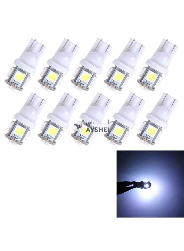 Generic 10-Piece T10 3W 5500K SMD 5630 5 LED Car Clearance Lights