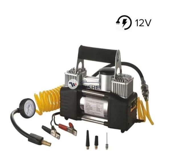 Camel Tyre Inflator With Double Cylinder Air Compressor 12 V