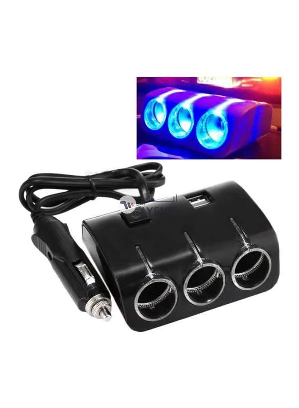 Generic Multi Functional Dual USB Car Charger Black