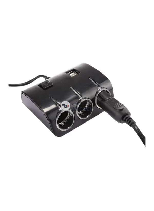 Generic Multi Functional Dual USB Car Charger Black