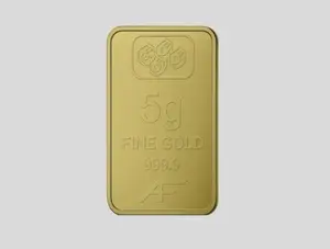 24K Gold Bar 5 gram Gold Bar Al Fardan UAE (999.9% Pure Gold) - Variable Design