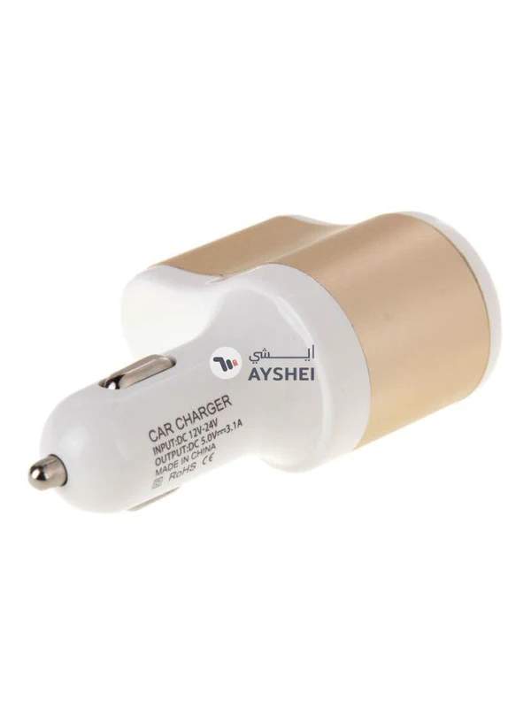 Generic Multi-Functional Car Charger Gold