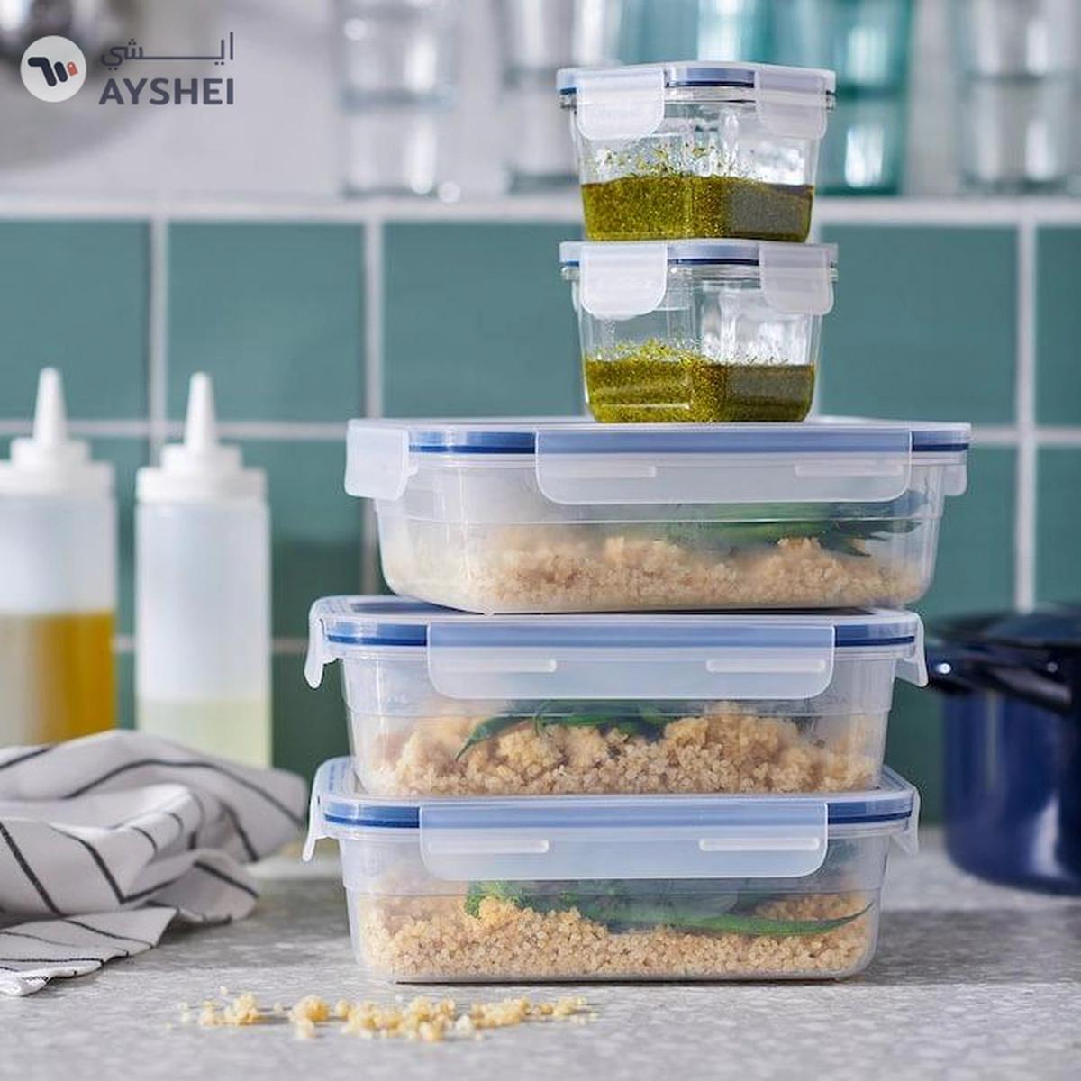 IKEA 365+ Food Container with Lid, Rectangular/Plastic, 1.0 L-0-portrait