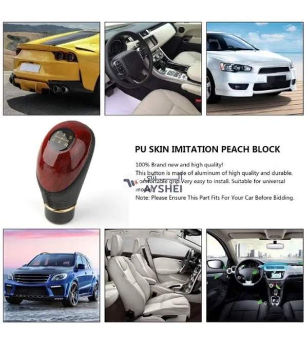 OUTAD Universal Wooden Gear Shift Knob Head