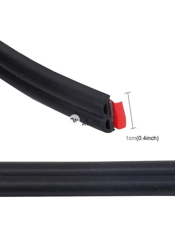 Generic 4M B Shape Car Decorative Strip Rubber Chrome Decoration Strip Door Seal