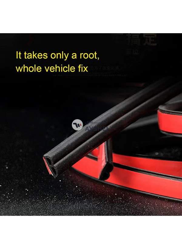 Generic 4M B Shape Car Decorative Strip Rubber Chrome Decoration Strip Door Seal