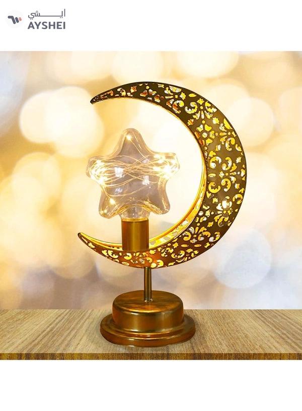 Dubai Gallery LED Ramadan Light Eid Mubarak Muslim Lantern Lamp Ornament Party Hanging Decor For Ramadan Night Lights Lamp Decoration