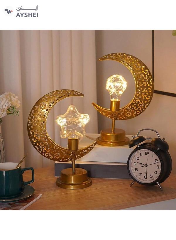Dubai Gallery LED Ramadan Light Eid Mubarak Muslim Lantern Lamp Ornament Party Hanging Decor For Ramadan Night Lights Lamp Decoration