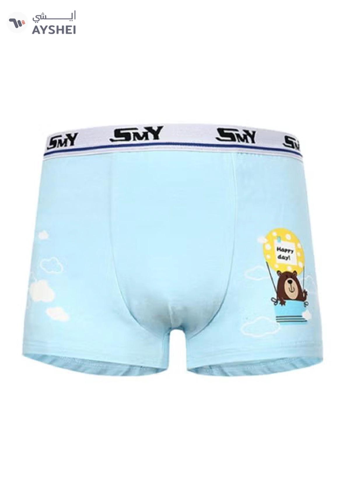 babyqlo 4 Pack Happy Bear Printed Boxer Multicolour-2-2