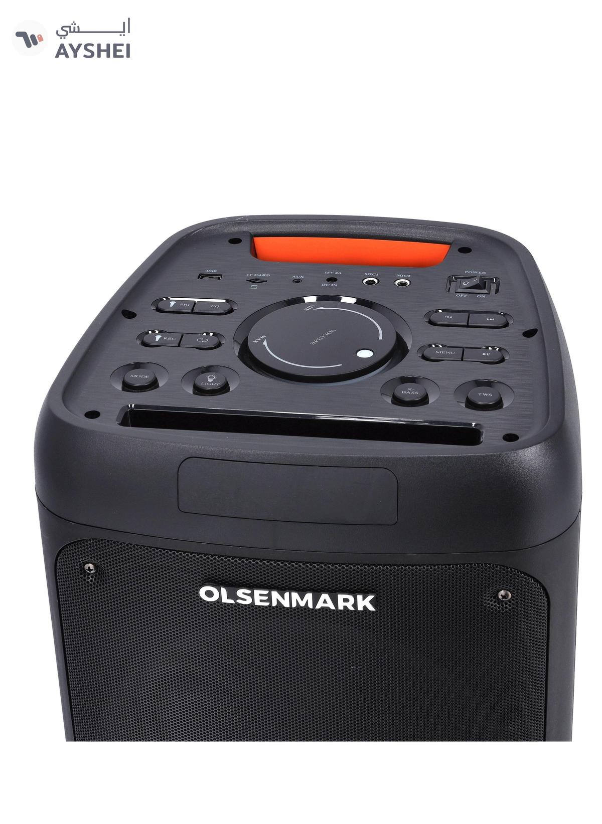 Olsenmark Rechargeable Party Speaker OMMS1280, Led Ring Flash Light, Bluetooth Function-7-7
