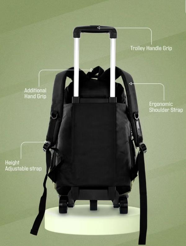 PARAJOHN 2 Wheel Trolley backpack 20 inches Green