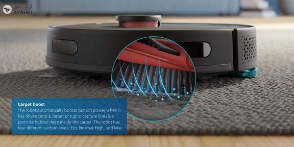 Philips HomeRun 3000 Series Aqua Vacuum And Mop Robot 350 ml XU3000/01 Black