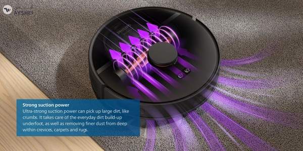 Philips HomeRun 3000 Series Aqua Vacuum And Mop Robot 350 ml XU3000/01 Black