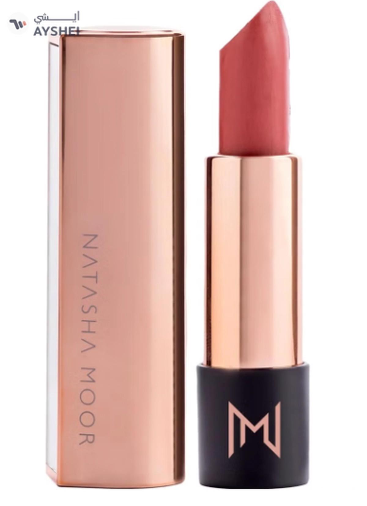 NATASHA MOOR Silk Suede Lipstick: Long-Lasting, Hydrating Semi-Matte Finish-1-1
