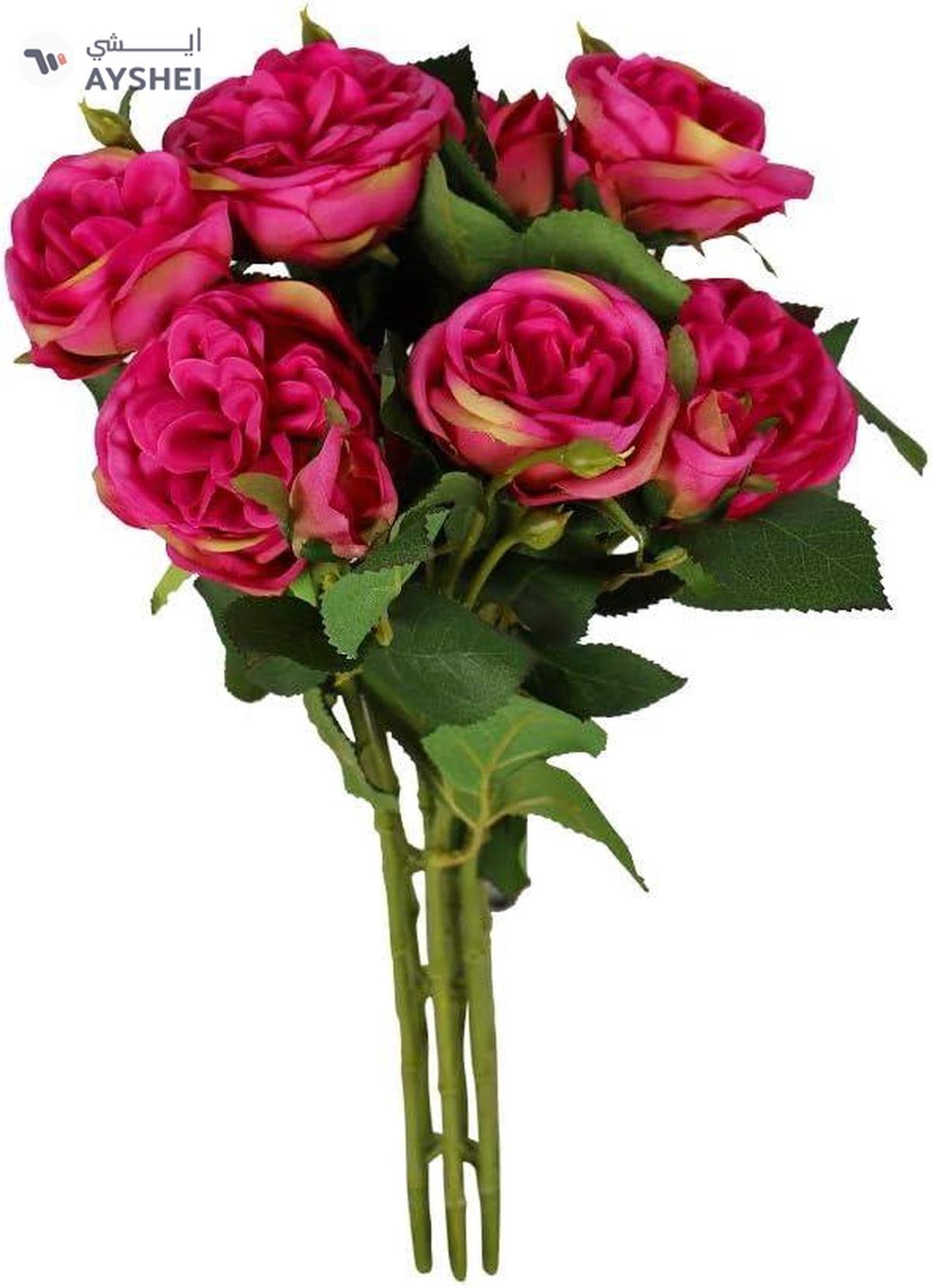 YATAI 7 Artificial Rose Flowers Bunch with Stem Real Looking Fake Roses with Stem-1-portrait
