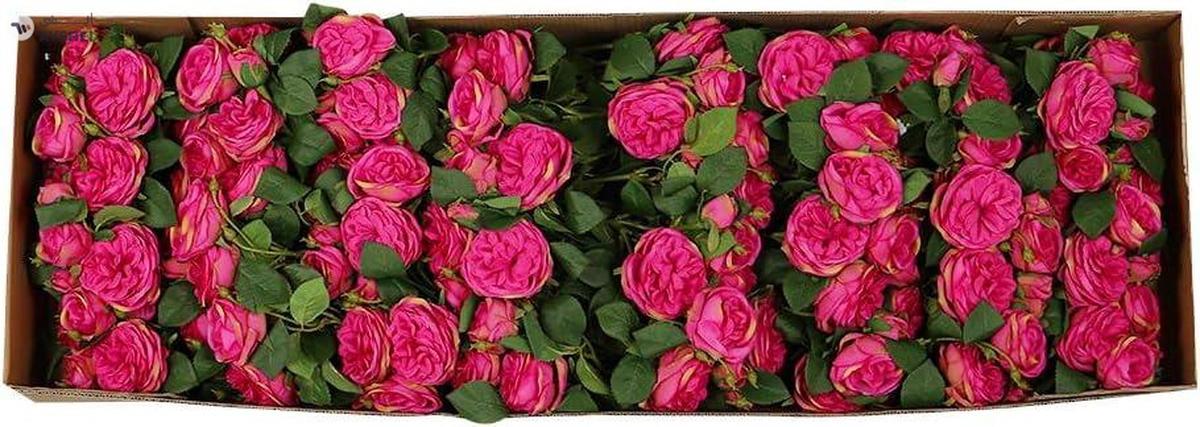 YATAI 7 Artificial Rose Flowers Bunch with Stem Real Looking Fake Roses with Stem-3-3