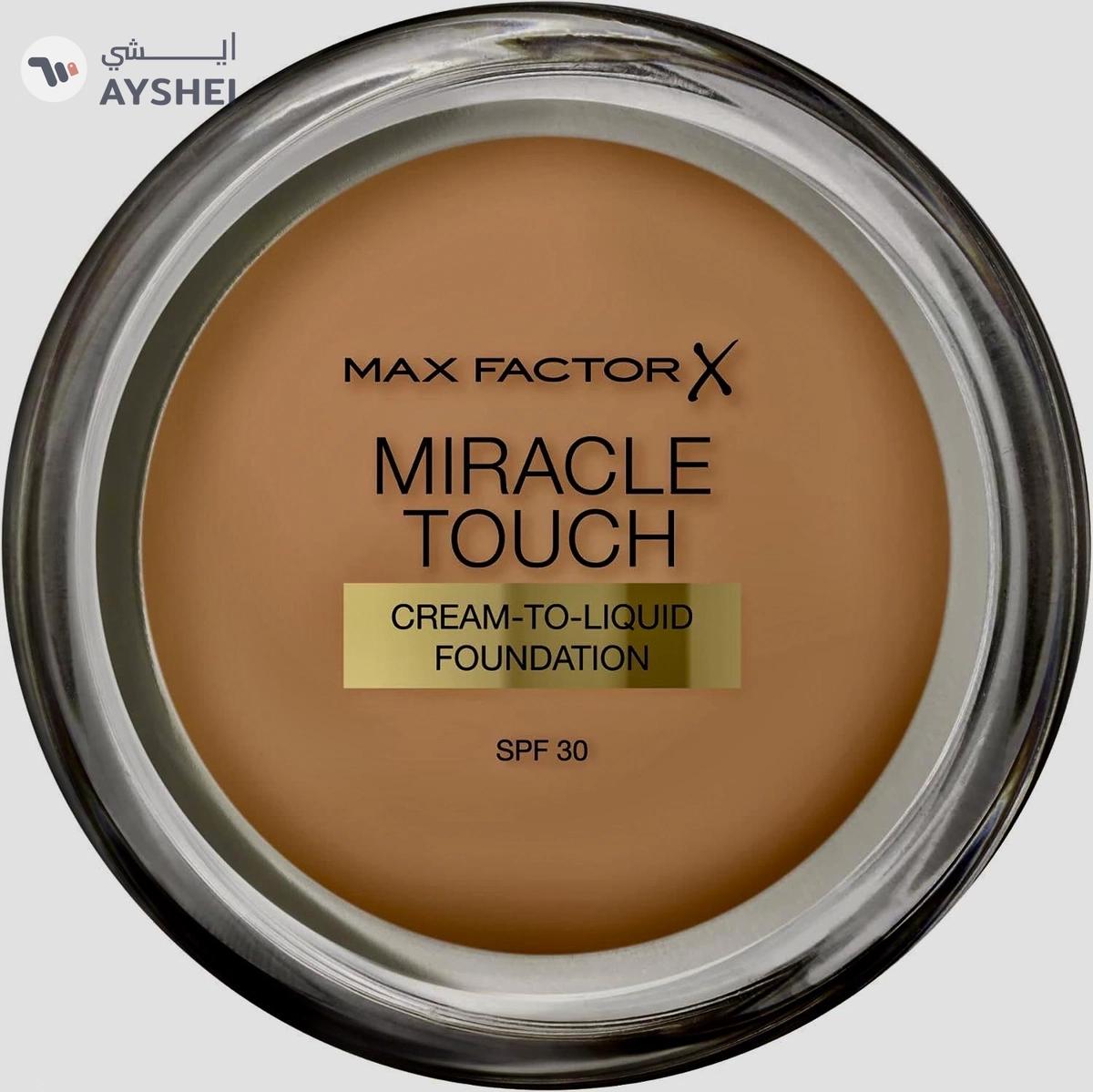 Max Factor Miracle Touch Cream To Liquid Foundation 083 Golden Tan-1-1