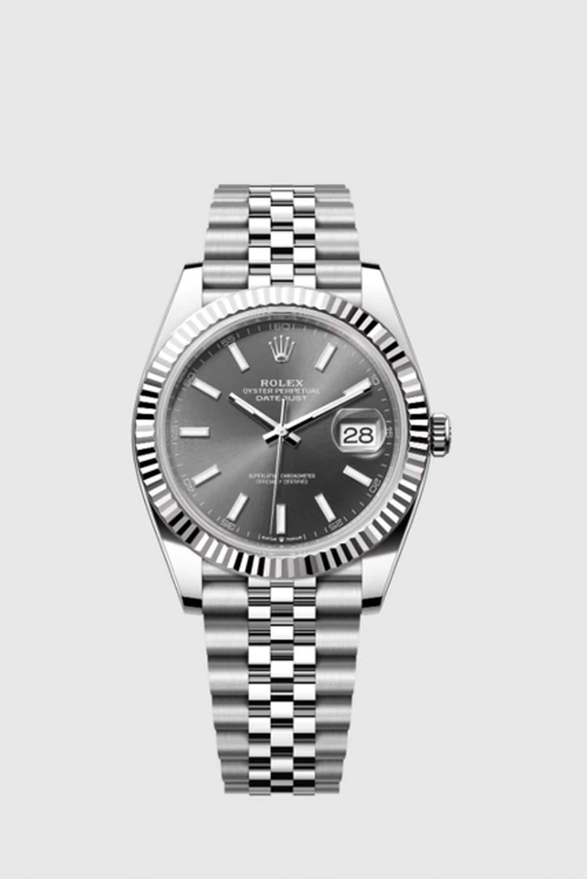 Rolex Datejust Oyster, 41 mm, Oystersteel and white gold-0-portrait